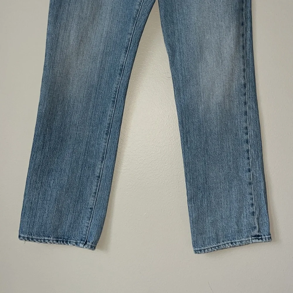 RtA Belted Dexter‎ Jeans Women’s Medium Blue Distressed Straight Leg Denim